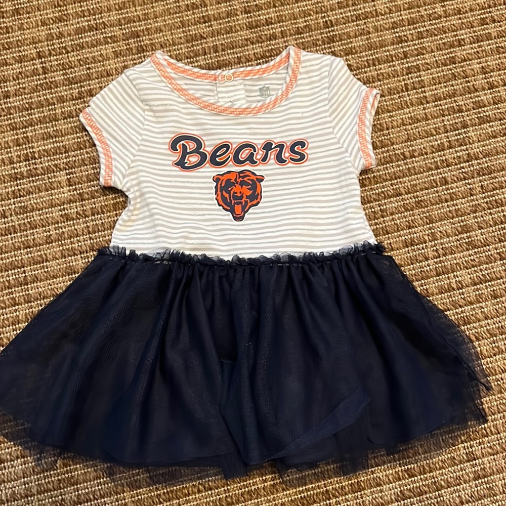 Chicago bears tutu dress - size 2T. Worn once. Perfect condition.